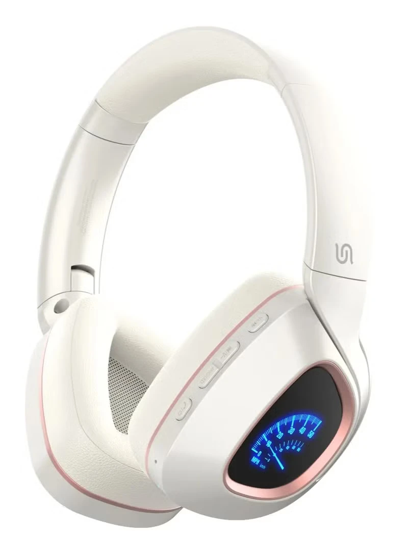 PORODO SOUNDTEC Clap 500mAh BT 5.4 ANC HEADSET FOLDABLE -BEIGE -Qulaqlıq